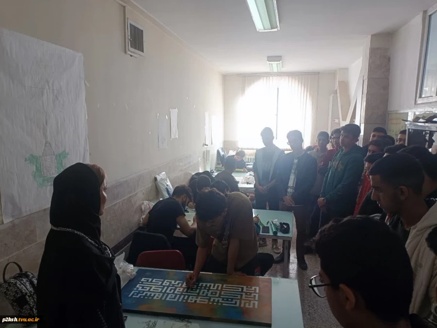 بازدید علمی ،پژوهشی مدرسه متوسطه اول سما کرمانشاه از دانشکده ملی مهارت شماره 2 پسران کرمانشاه  6